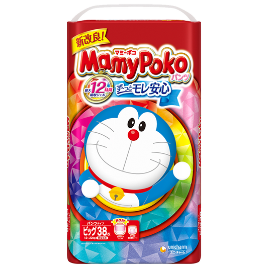 MAMY POKO Japanese diapers – panties XL 12 - 22 kg, UNICHARM, 38 pcs.