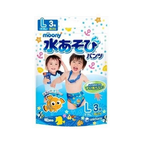 MOONY Diapers-shorts for swimming, L, 9-14 kg, for boys, 3 pcs.